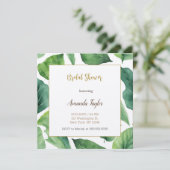 Invitation Verdure florale Fête des mariées de calligraphie m (Debout devant)