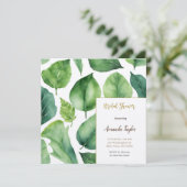 Invitation Verdure florale Fête des mariées de calligraphie m (Debout devant)