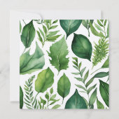 Invitation Verdure florale Fête des mariées de calligraphie m (Dos)