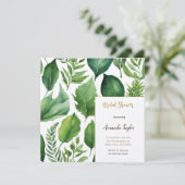 Invitation Verdure florale Fête des mariées de calligraphie m (Debout devant)