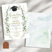Invitation Verdure Genre Neutre Graduation