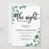 Invitation Verdure La Nuit Avant Le Dîner De Répétition (Devant)