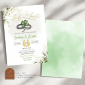 Invitation Verdure Lucky In Love Fête des mariées Shamrock