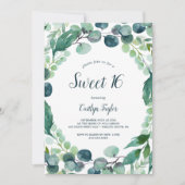 Invitation Verdure luxuriante et Eucalyptus doux 16 (Devant)