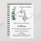 Invitation Verdure Nous faisons toujours notre Anniversaire d (Devant / Derrière)