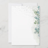 Invitation Verdure pétillante Jardin blanc Mariage (Dos)