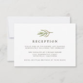 Invitation Verdure | Réception de mariage botanique à l'aquar (Devant)