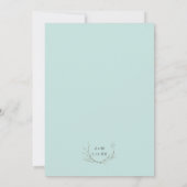 Invitation Verdure Rien de fantaisie Just Love réception seul (Dos)