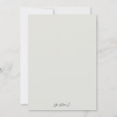 Invitation Verdure rustique Blanc Floral Rouge Berries Mariag (Dos)