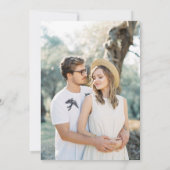 Invitation Verdure Rustique Botanique Sage vert Mariage photo (Dos)