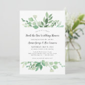 Invitation Verdure stock le bar wedding shower (Debout devant)