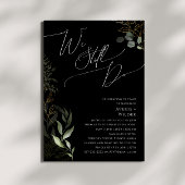 Invitation Verdure Whimsical Noir Nous Faisons Encore Vow Ren