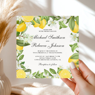 Invitation Verger de Citron All in One Mariage