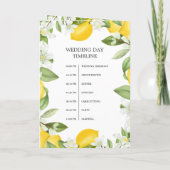 Invitation Verger de Citron Rustique Code QR Mariage (Dos)