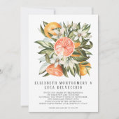 Invitation Verger de Citrus | Mariage Bohème Botanique (Devant)