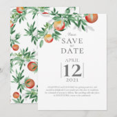 Invitation Verger d'été Épargnez la date (Devant / Derrière)