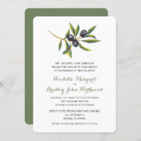 Verger d'olive aquarelle | Mariage