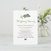 Invitation Verger d'olive aquarelle | Wedding shower (Debout devant)