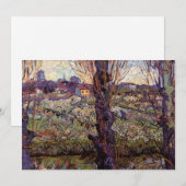 Invitation Verger en fleurs, Arles de Vincent van Gogh (Devant / Derrière)