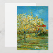 Invitation Verger en fleurs de Vincent van Gogh (Devant / Derrière)