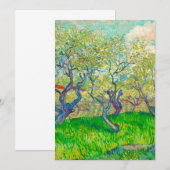 Invitation Verger en fleurs de Vincent van Gogh (Devant / Derrière)