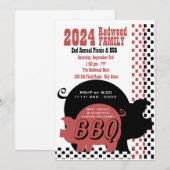 Invitation Vérificateur de rôti de barbecue ou de porc (Devant / Derrière)