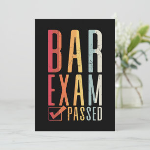 Invitation Vérification de l'examen du barreau Réussite Avoca