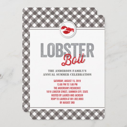 Invitation Vérifie l'Invitation de la fête d'été annuelle de (Devant / Derrière)