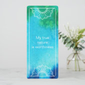 Invitation Véritable loi de la nature Attraction Signet d'aqu (Debout devant)