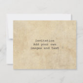 Invitation Véritable machine à écrire Sonnet 18 de Shakespear (Devant)