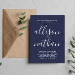 Invitation Véritable simplicité 1 Mariage minimaliste de mari<br><div class="desc">Cette faire-part de mariage simple et magnifique est parfaite pour le minimaliste en nous tous ! Veuillez me contacter si vous désirez de l'aide pour customiser la partie texte de ce faire-part de mariage.</div>