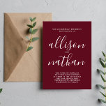 Invitation Véritable simplicité 1 Mariage minimaliste en bois<br><div class="desc">Cette faire-part de mariage simple et magnifique est parfaite pour le minimaliste en nous tous ! Veuillez me contacter si vous désirez de l'aide pour customiser la partie texte de ce faire-part de mariage.</div>