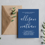 Invitation Véritable simplicité 1 Véritable Mariage minimalis<br><div class="desc">Cette faire-part de mariage simple et magnifique est parfaite pour le minimaliste en nous tous ! Veuillez me contacter si vous désirez de l'aide pour customiser la partie texte de ce faire-part de mariage.</div>