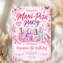 Vernis à ongles rose floral pour anniversaire aqua