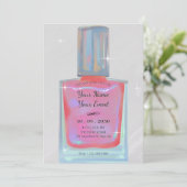 Invitation vernis rose glamor (Debout devant)