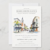 Invitation Vernissage de l'aquarelle de La Nouvelle-Orléans L (Devant)