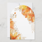 Invitation Verona Sunset Watercolor Floral Script Mariage (Dos)