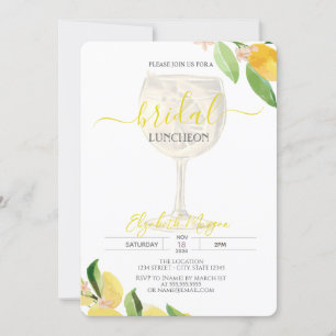 Invitation Verre à cocktail Citron Fruit Déjeuner de mariage