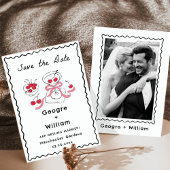 Invitation Verre à Martini Moderne & Fantaisiste Olive et Cer