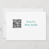 Invitation Verre à tequila Turquoise Margs & Matrimony bachel (Dos)