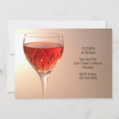 Invitation Verre à vin Anniversaire (Dos)