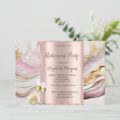 Invitation Verre à vin, Ballons, Parti de retrait du marbre r (Debout devant)