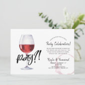 Invitation Verre à vin | Célébration sans occasion spéciale D (Debout devant)
