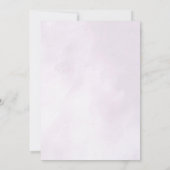 Invitation Verre à vin Fête des mariées florale (Dos)