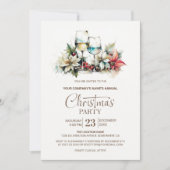 Invitation Verre à vin Société Fête de Noël (Devant)
