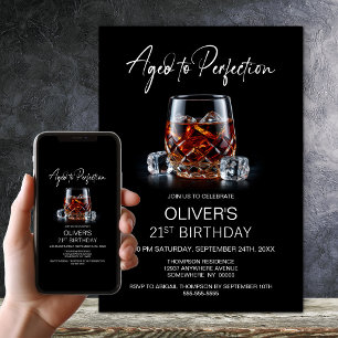 Invitation Verre à Whisky 21e Anniversaire