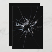 Invitation Verre cassé no 1 (Devant / Derrière)