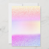 Invitation Verre coloré Parties scintillant, Parti de retrait (Dos)