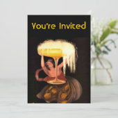 Invitation Verre de Champagne (Debout devant)