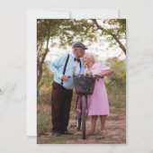 Invitation Verre de Champagne rose 60e anniversaire de Mariag (Dos)